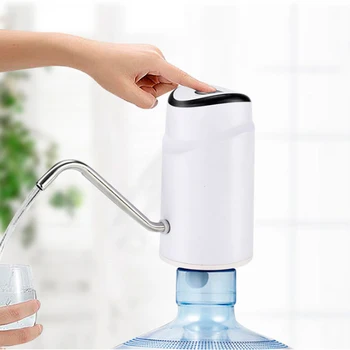 

2020 Automatic Electric Water Pump Button Dispenser USB Charging Drinking Switch Smart Wireless Bottle Pump