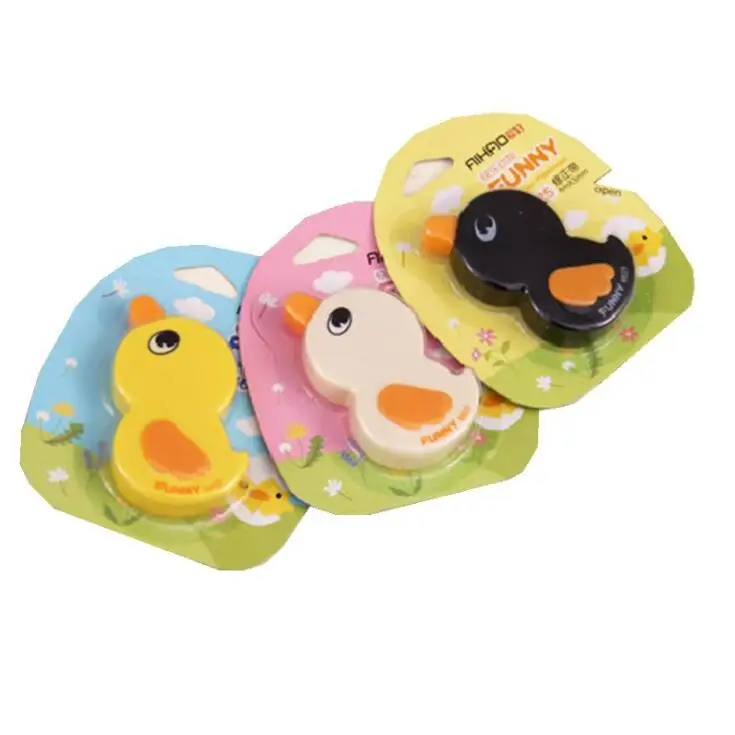 1 Piece Kawaii Yellow Duck Correction Tape Creative School Corrector Tool Stickers Kids Gift School Office Stationery
