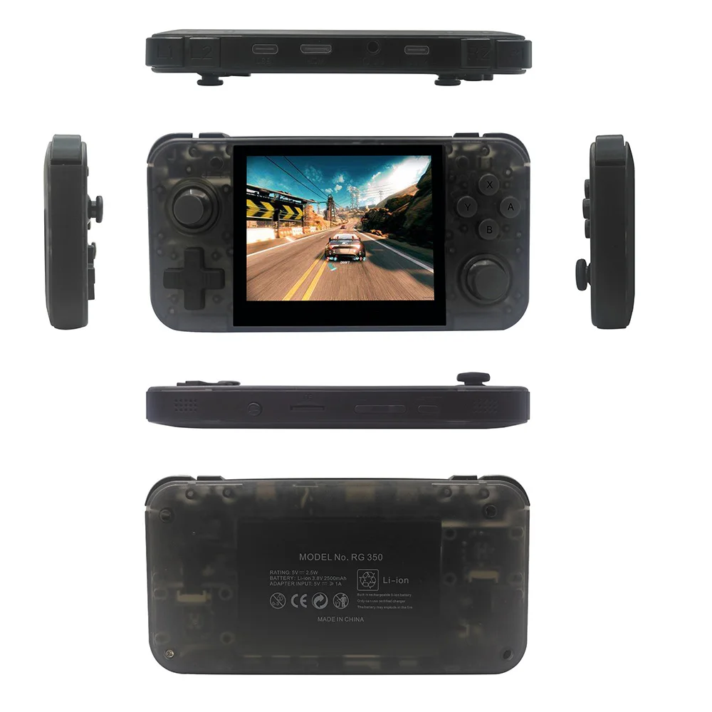 

New Retro Game RG350 Video Game Handheld game console MINI 64 Bit 3.5 inch IPS Screen 16G+32G TF Game Player RG 350 PS1