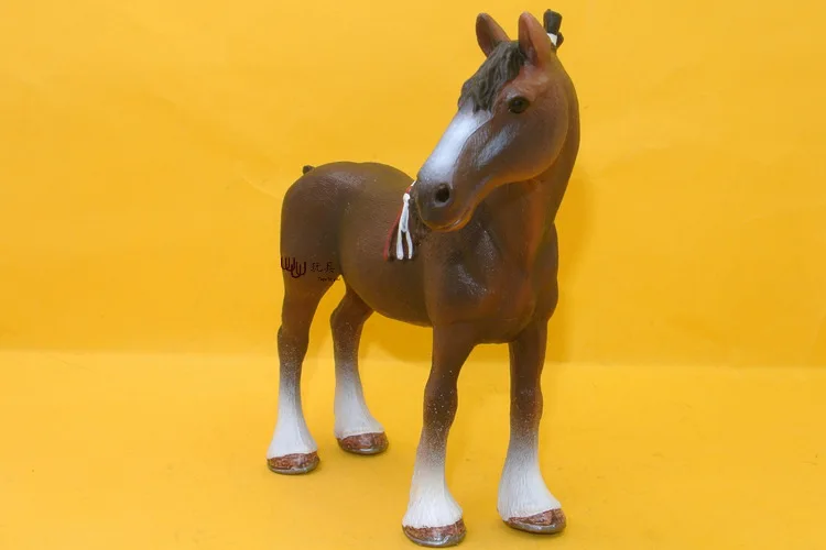 Модель дикого животного Модель Набор Белая лошадь пластик эмулят игрушки
