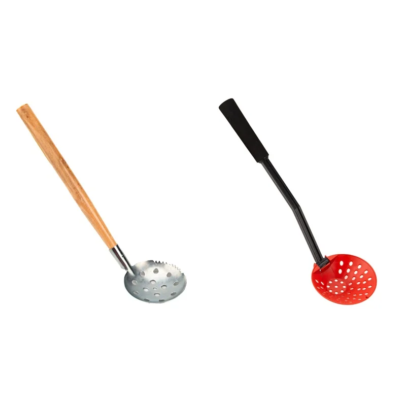 

Practical Fishing Tools Winter Ice Fishing Accessories Portable High Quality Ice Scoop Skimmer With Wood Handle Fishing Tackle
