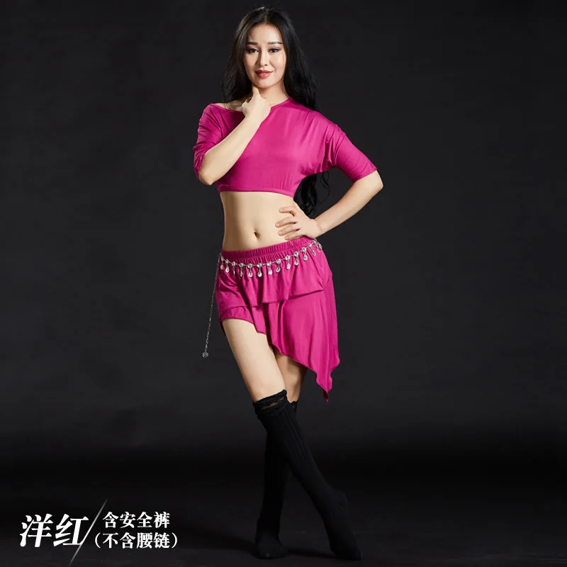 Magenta 3 шт./костюм Юбки для танца живота Восточный танцевальный костюм костюмы для танца живота карнавальные танцевальные костюмы# DP0066 - Цвет: Magenta