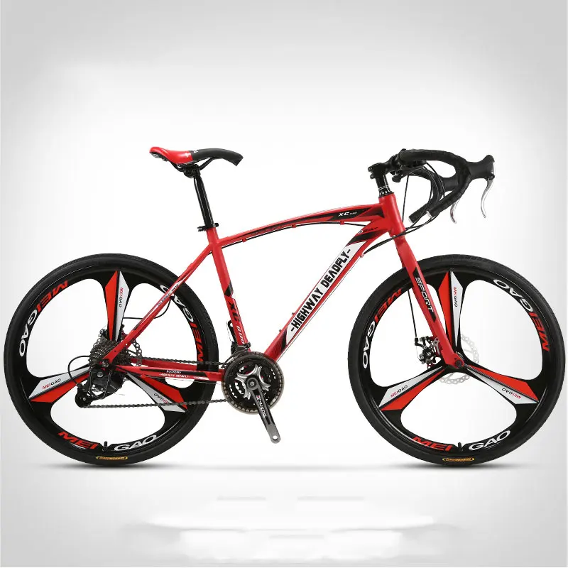 Road Bike Bicycle Bending Handle Fixed Gear Three Knife One Wheel 26 Inch Speed Double Disc Brakes Adult of Men and Women Road Bike Bicycle Bending Handle Fixed Gear Three Knife One Wheel 26 Inch Speed Double Disc Brakes Adult of Men and Women