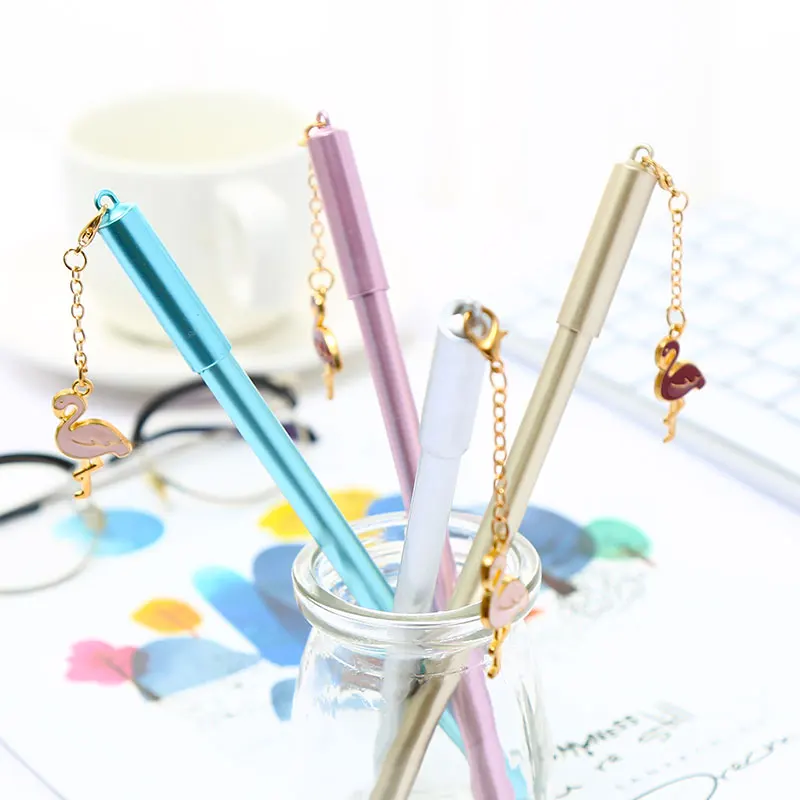 Креативные забавные кавайные металлические фламинго гелевые аксессуары