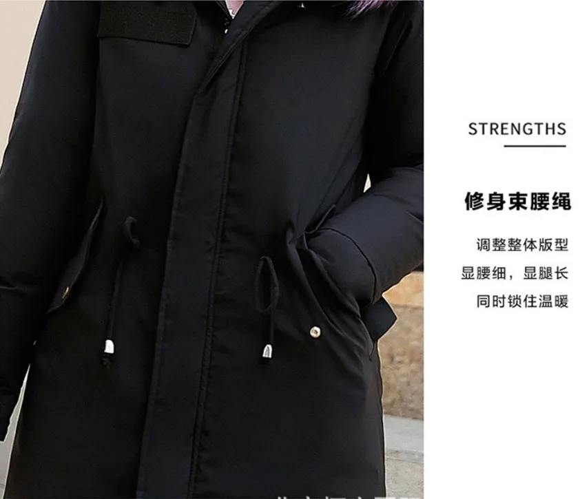 Women's Warm Coat jacket With Velvety Lining Women Extra Size Slim Long Coat Women Winter Big fur Hoodie Parker Mujer coat