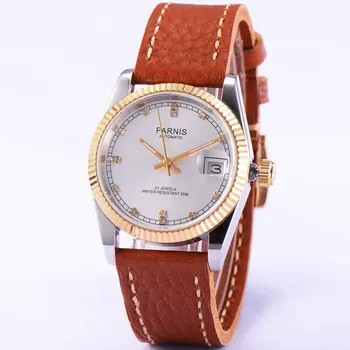 

36mm PARNIS dial 21 jewels date miyota automatic Luxurious mens watch