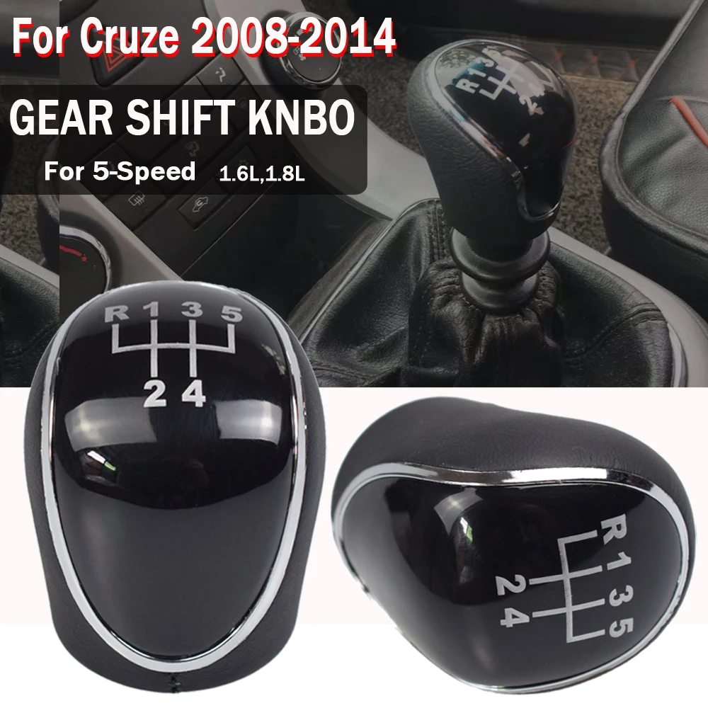 Gear Shift Lever Knob Stick Shifter Manual 5 Speed Transmission For