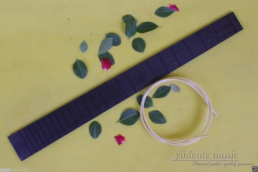 

One electric Guitar Fretboard 25.5 inch Werewolf inlaid Pattern Ebony wood #47