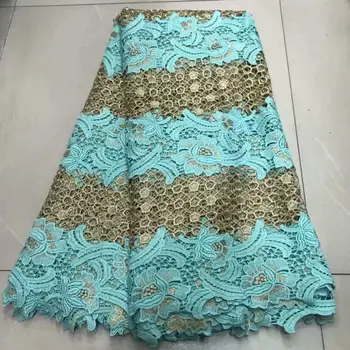 

Double color African Stones Tulle Lace Fabric 2019 African French Lace Fabric High Quality Nigerian Embroidery Tulle French Lace