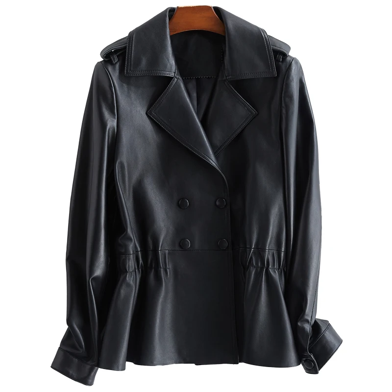 

2020 Ladies Genuine Leather Jacket Women Spring Autumn Natural Sheepskin Coat Female Real Leather Jackets chaqueta mujer YQ366