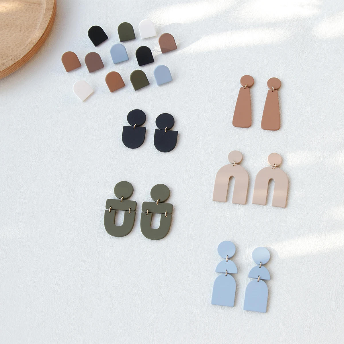 Dangle Earrings Drop Earrings Long Earrings Acrylic Earrings Geometric Earrings 1Pair Women Geometric Irregular Solid Color Acrylic Long Dangle Drop Earrings For Party