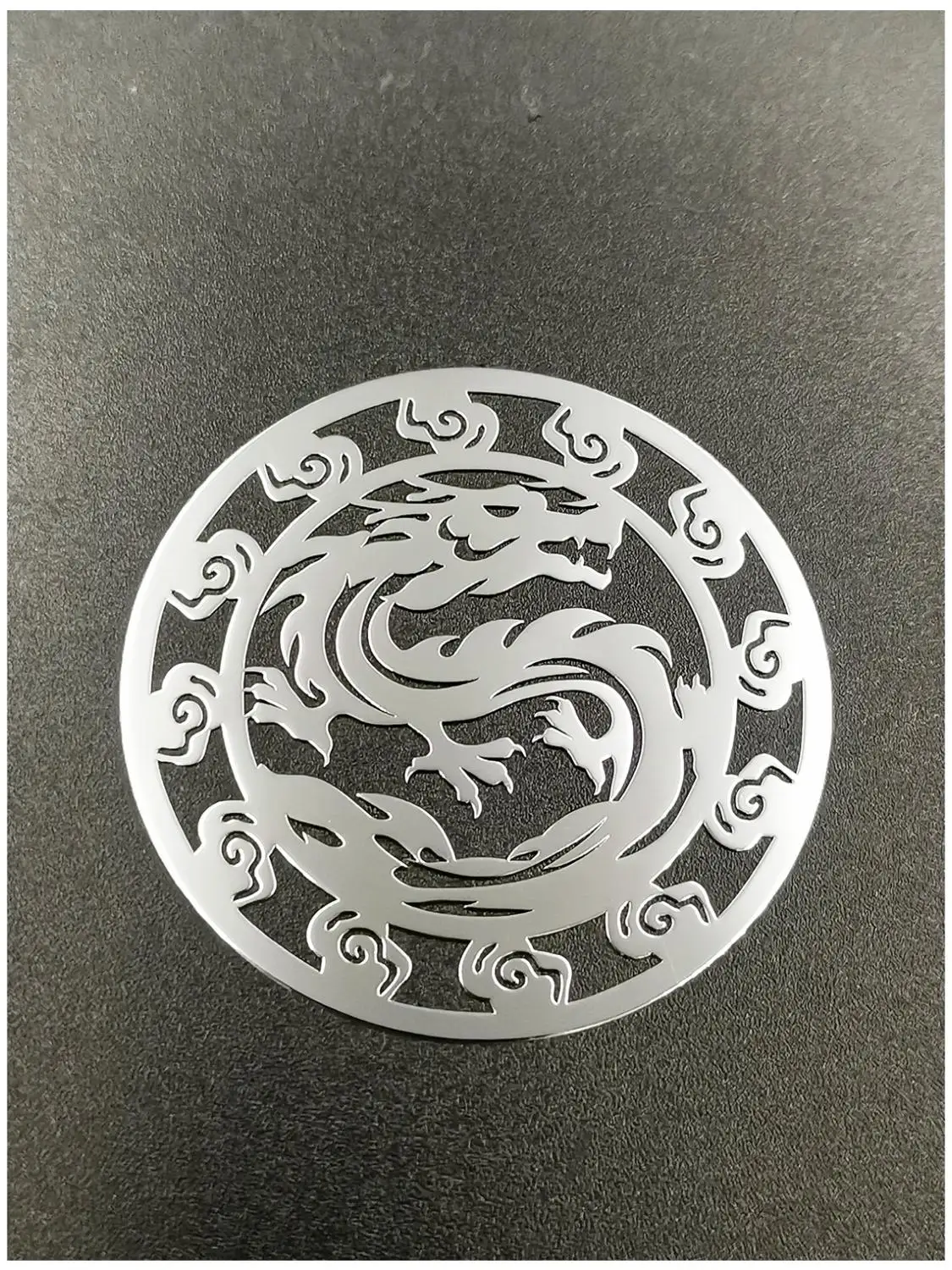 2 шт. металлический золотой серебряный дракон значок хромированный логотип