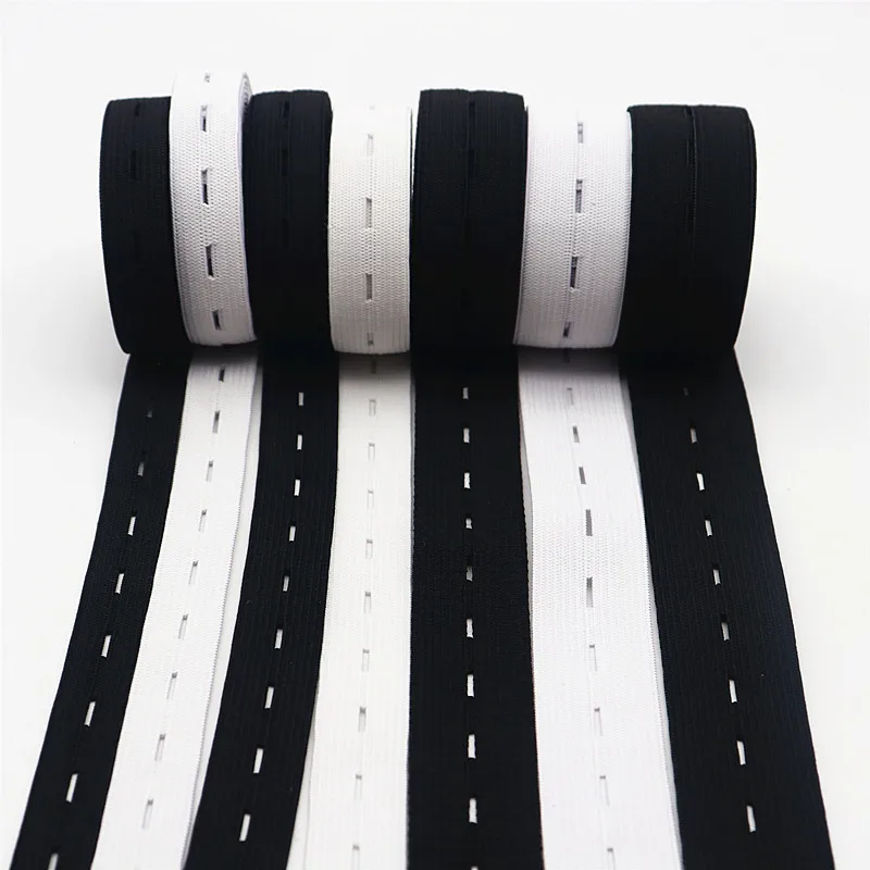 Elastiekjes 18 مللي متر اللون شريط مرن مسطح شريط مرن مثقب مناسبة للحفاضات فستان حمل الحرفية الخياطة اكسسوارات 1 متر