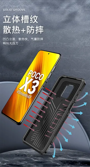 Poco X3 Pro NFC Case Belt Clip Back Covers For Xiomi Xiaomi Pocophone Pocox3  Pro NFC Poco X 3 Pro Funda Shockproof Coque Shell - AliExpress