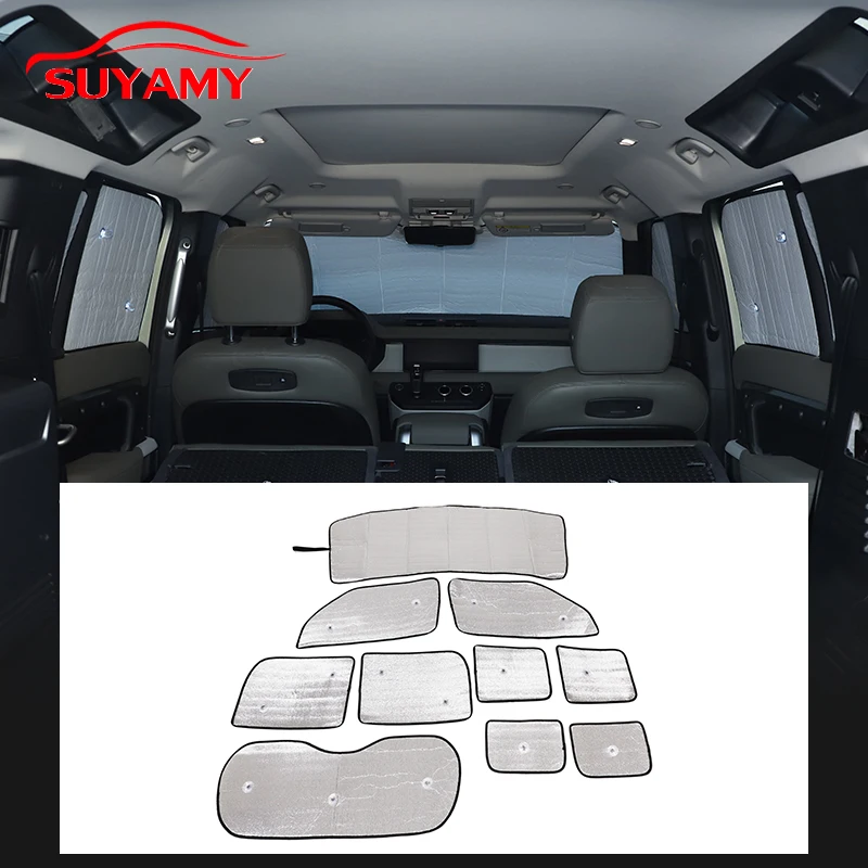 Солнцезащитный козырек на присоске для лобового стекла автомобиля Land Rover Defender 110 2004-2022