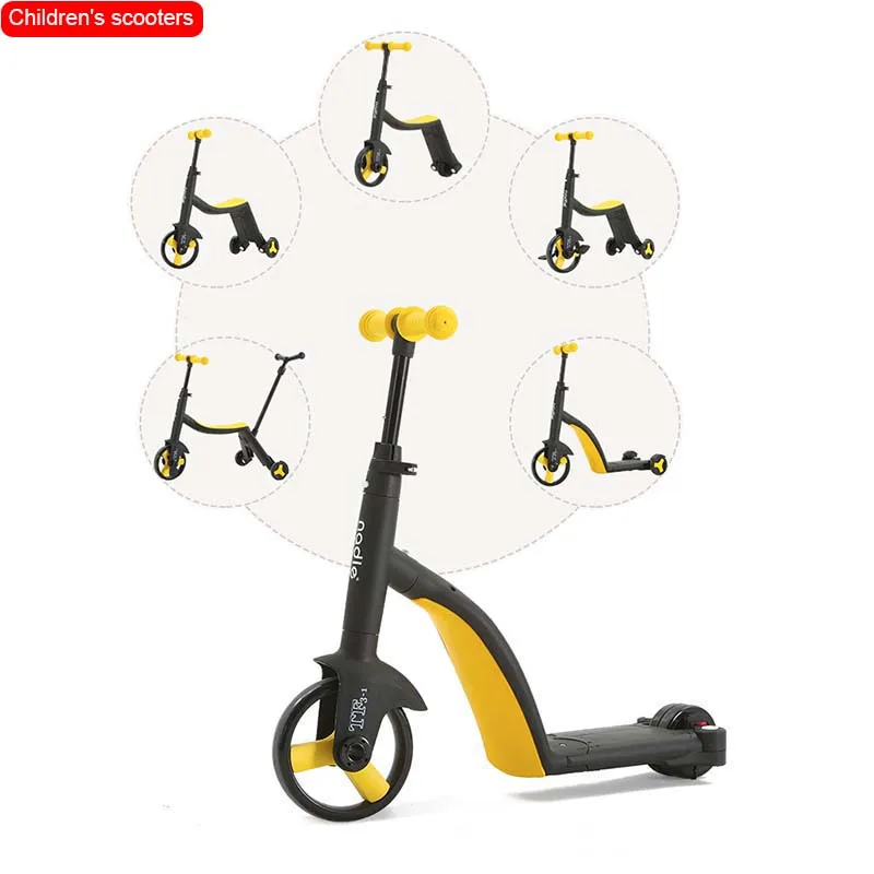 

Baby scooter Balance car Baby walker Folding portable 5 in 1 Multi-functional Baby tricycle Bicycle Baby car Bebe accessories
