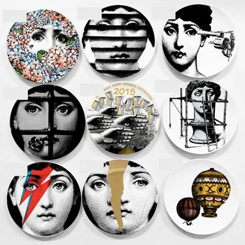 

6/7/8/10" Decorative Plaque Milan Plate T&V Wall Plate Tema E Variazioni Plate Decorative Plate Lina Cavalieri Plate Beauty