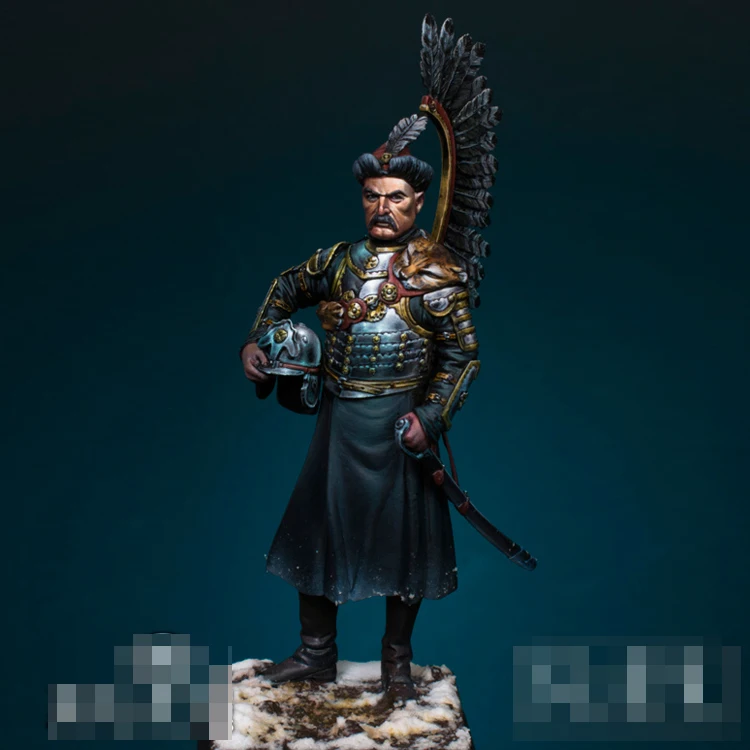 

1/24 Polish Winged Hussar, Resin Model figure GK, Unassembled and unpainted kit