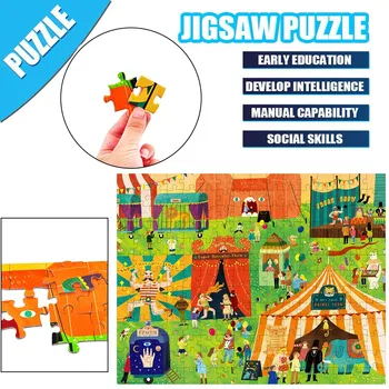 

Circus Adult Puzzle 2-3mm Adult Children Puzzle Holiday Gift Puzzle Toy 200PC Puzzle Landscape Pattern