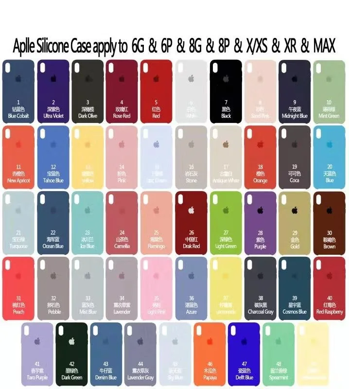 10 шт./лот силиконовый чехол для iPhone11 11pro 11 pro max XR X XS Max чехол для Apple iPhone 7 8 Plus 6 6S чехол для телефона с упаковкой