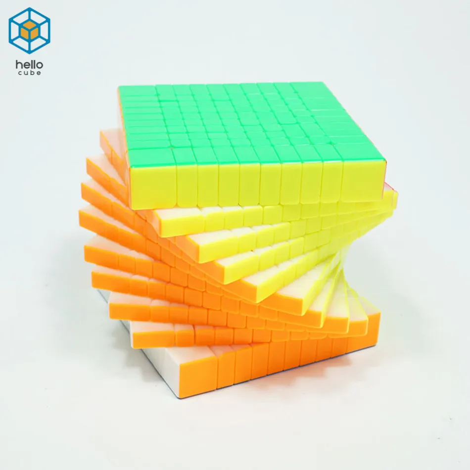 Yuxin Huanglong 17x17x17 волшебный куб 17 слоев скоростная головоломка высокие слои neo cubo magico 17 слоев большая коллекция магический куб - Цвет: 10x10x10
