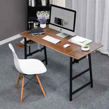 

55'' Computer Table Adjustable Portable Laptop Desk with Deformable Desktop Student Study Writing Desk Bedroom Office Furniture