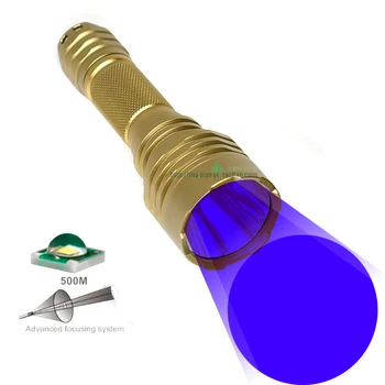 

C8 spotlight xpe q5 blue light flashlight glare led blue light portable flashlight highlight long-range flashlight home light