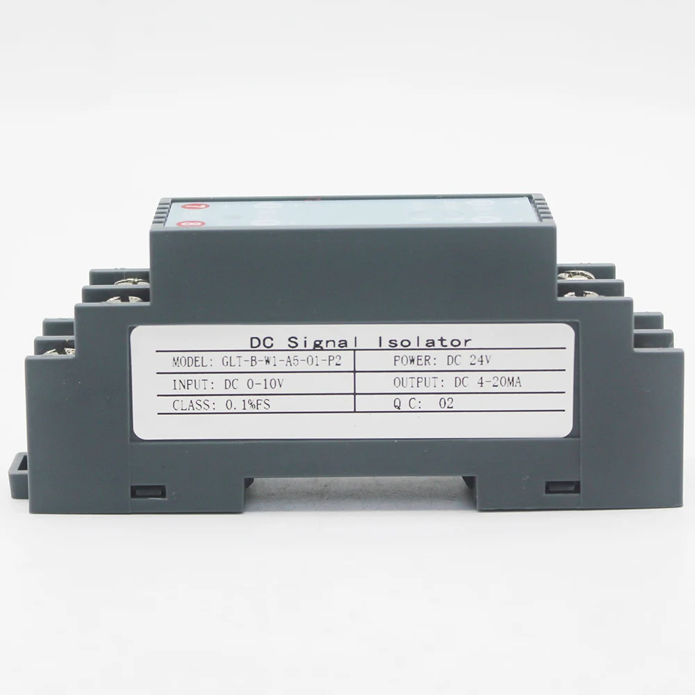 

DC voltage and current transmitter 1in 1out DC -10V-+10V or -10A - 10A Input Signal Isolator Transmitter Converter Splitter