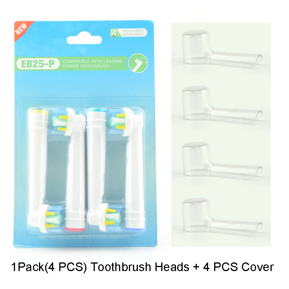 Brush Head And Cover EB25-P EB25P Floss Action электрическая зубная щетка сменные насадки 1 упаковка(4 шт - Цвет: Brush Head And Cover