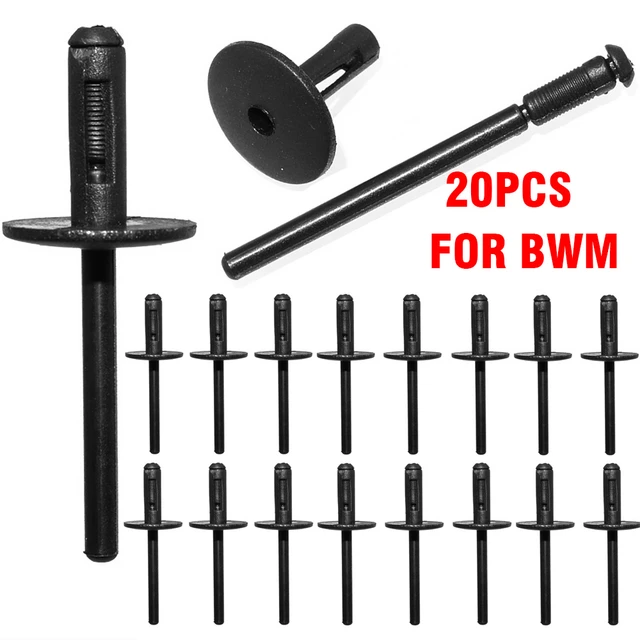 Rivets De Retenue De Pare-choc Pour Voiture, 20 Pièces, Attaches De Garde- boue Pour Bmw X1 E84 X3 F25 X5 E70 X6 E71 E72 Série 7 6mm - Auto Attaches  Et Clip - AliExpress