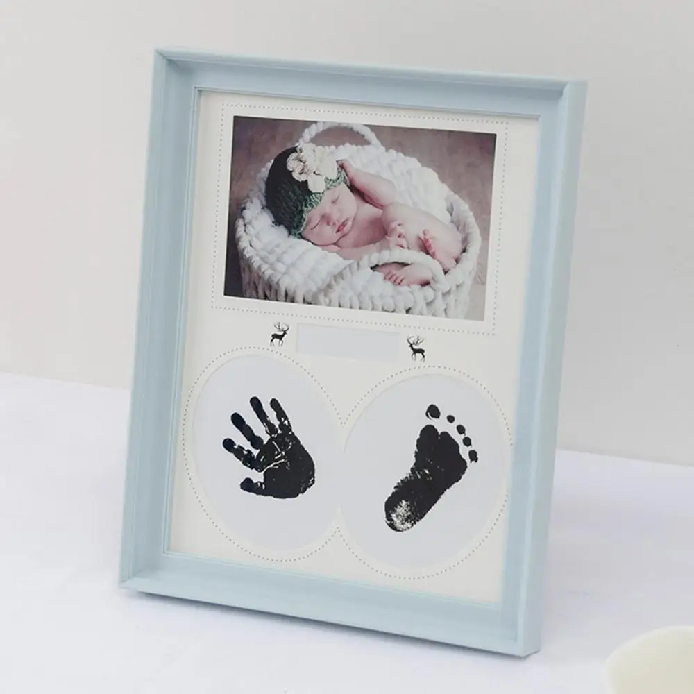 Отпечаток пальца Комплект Детская штемпельная подушка для хранения Memento чернила для новорожденных Фото наборы винтов детский Сувенирный ящик чернильный отпечаток руки литье
