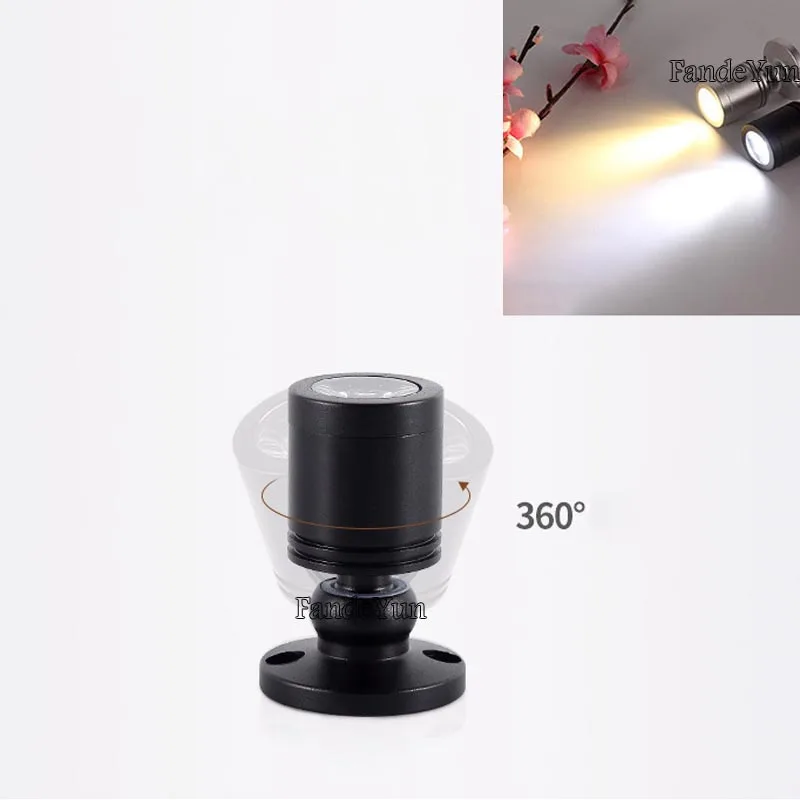 Led Downlight Led Spotlight Smart Led Light Bulb Dimmable LED Spotlights led ceiling Down lights 1W 3W AC85-265V Surface Mounted Light bulbs for cabinet counter showcase DC12V