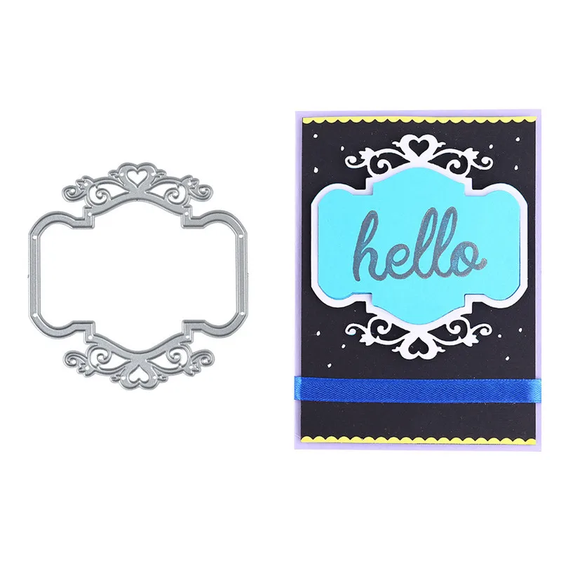 

GJCrafts Flower Frame Metal Cutting Dies Scrapbooking Craft Dies Stencil Album Embossing Card Making Die Cut New Dies for 2019