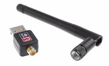 

200pcs 150Mbps USB WiFi Adapter Mini Dongle External Wireless LAN Network Card 2.4GHz 802.11n/g/b for PC Computer for Win 7 8