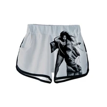 LIZZO спортивные шорты с принтом, сексуальные женские модные популярные повседневные Мягкие шорты Harajuku, обтягивающие