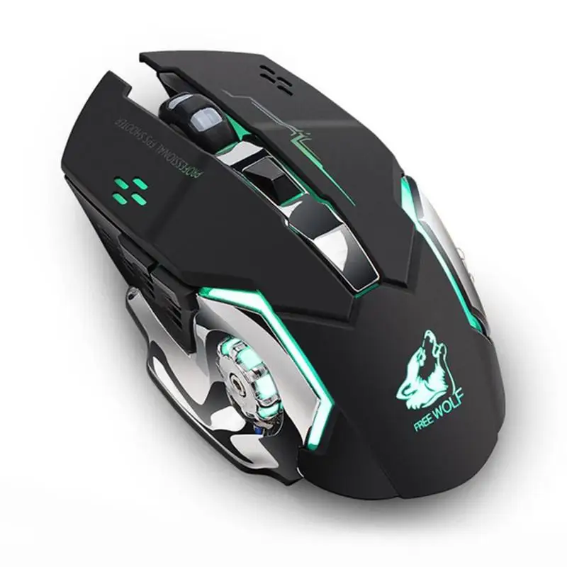 

Metermall Rechargeable X8 Wireless LED Backlit USB Optical Ergonomic Gaming Led Light High Quality Mouse For PC