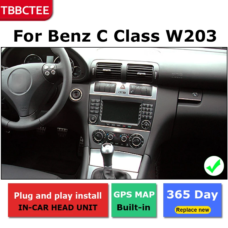 Cheap 2 Din Android radio bluetooth GPS Navigation wifi Stereo video For Mercedes Benz C Class W203 2004~2007  Car Multimedia Player 2 Cheap 2 Din Android radio bluetooth GPS Navigation wifi Stereo video For Mercedes Benz C Class W203 2004~2007  Car Multimedia Player 2