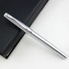 Duke Ручка-роллер из металла, 209 усовершенствованная сталь, ручка для письма, чистое серебро, Коло для офиса/дома/школы