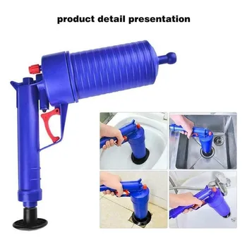 

1pc Toilet Plumber High Pressure Powerful Manual Sink Plunger Opener Cleaner Pump For Toilets Showers Home Bathroom Supplies