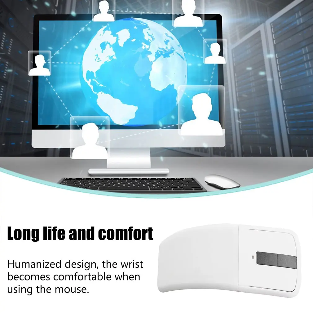 Bluetooth складная мышь для microsoft Arc Touch 2 поколения Bluetooth мышь Складная для Arc Touch USB 2,4G Беспроводные мыши