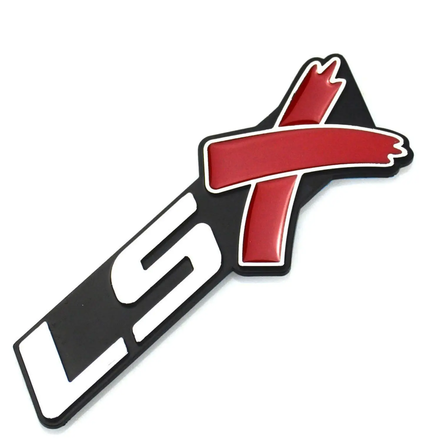 10 шт. x LSX эмблемы для багажника Badge Для Camaro Corvette LS SS Silverado Chrome Red | Автомобили и