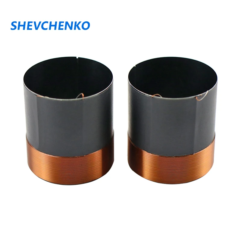 35.5MM Bass Voice Coil Black Aluminum Skeleton Copper Wires 100W-250W High Power Voice Coil For Speaker Accessories 6-8OHM 2pcs