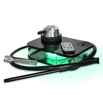 

Modern Acrylic Hookah Shisha Nargile Smoking Water Pipe Portable Smoking Accessories Set with LED Light Box