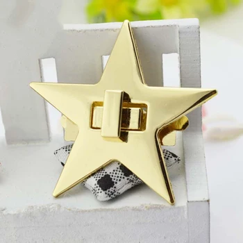 

Fashion New Women Star Metal DIY Clasp Turn Twist Lock For Shoulder Bag Handbag Purse Accessories High Quality