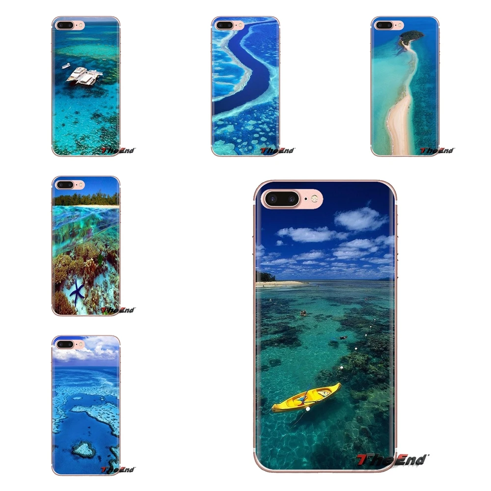 For Samsung Galaxy S2 S3 S4 S5 MINI S6 S7 edge S8 S9 Plus Note 2 3 4 5 8 Coque Fundas The Great Barrier Reef Wonder TPU Bag Case |