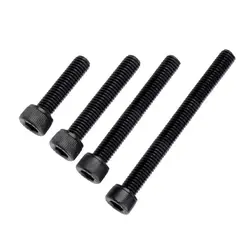 5pcs M7 Bolt Fine Pitch 1.0mm Fully Threaded Long 15 to 400mm Black Grade 12.9