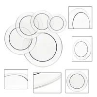 5Pcs Transparent Drum Heads (22", 16", 14", 13", 12") 1