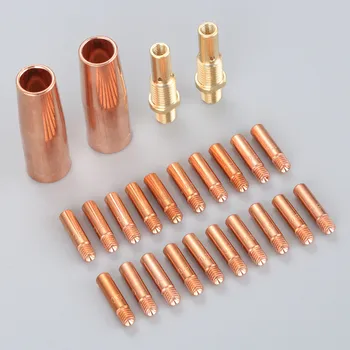 

24Pcs MIG Welding Gun Kit .035" Tip Nozzle Diffuser Fit for Lincoln Magnum Tweco