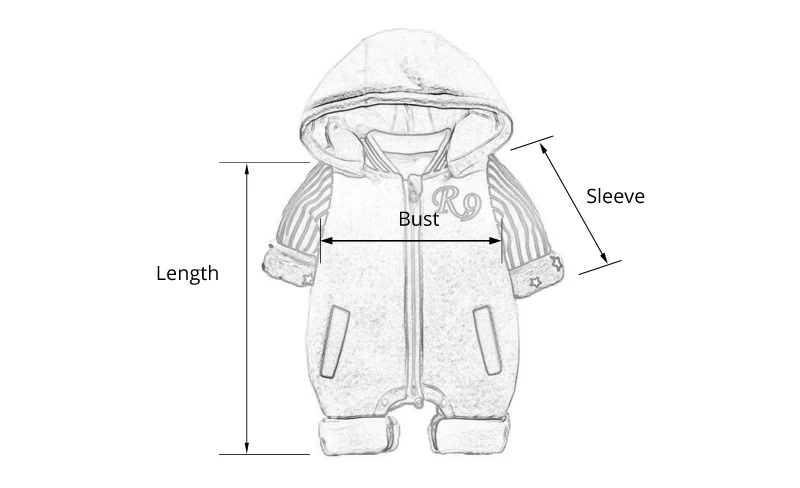 IYEAL Winter Warm Baby Girl Clothes New born Rompers Baby Boys Jumpsuits Thicken Hooded Kids Infant Overalls