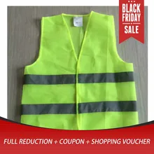 XL XXL XXXL Reflective Fluorescent Vest Yellow Orange Color Outdoor Safety Clothing Running Ventilate Safe High Visibility